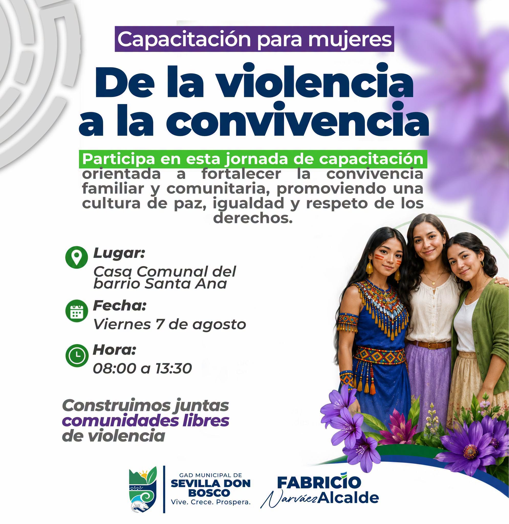 Capacitación para mujeres de la violencia a la convivencia