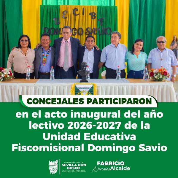 CONCEJALES PARTICIPARON EN EL ACTO INAGURAL