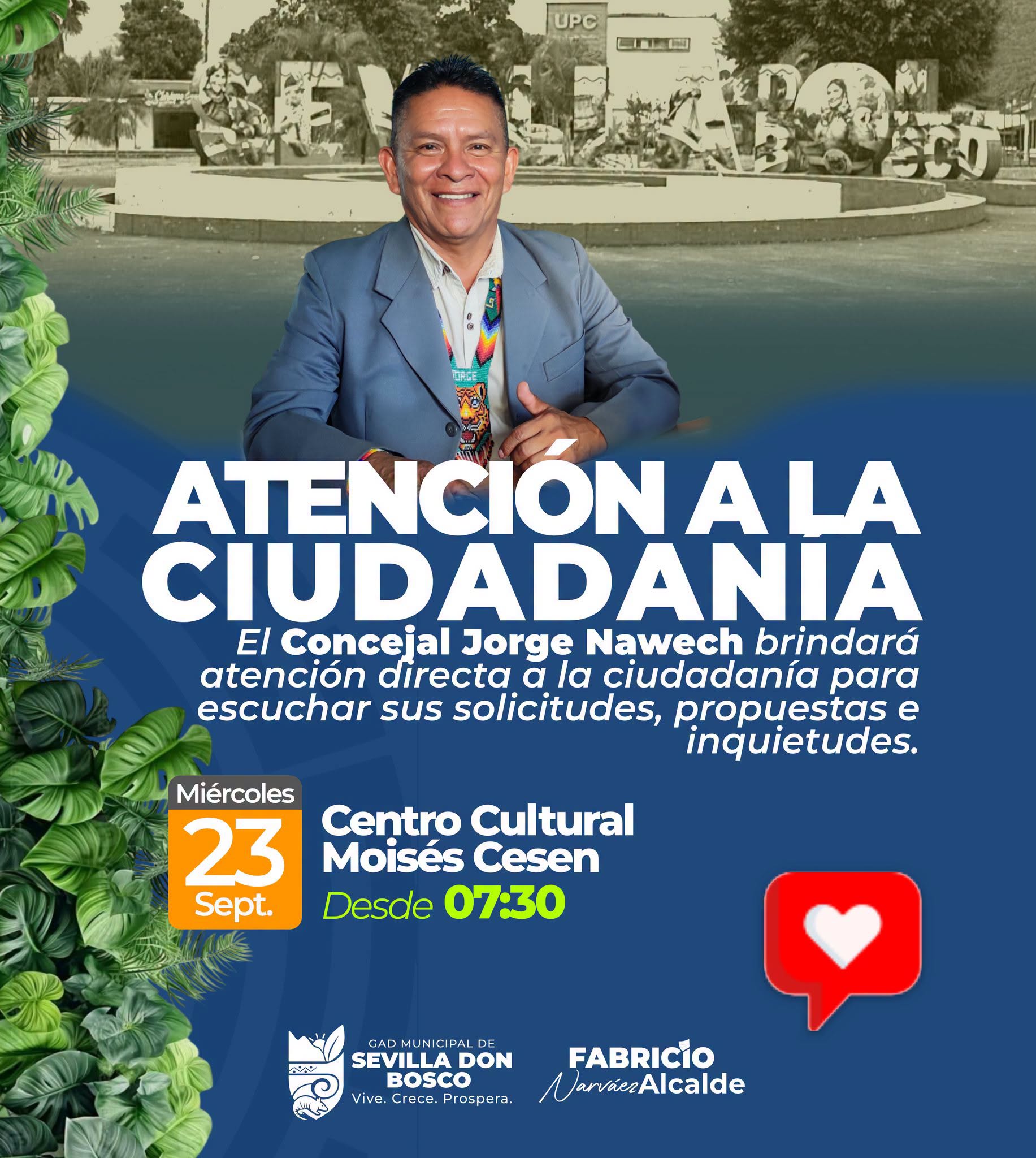 El Concejal Jorge Nawech te invita a un espacio de diálogo directo para escuchar tus propuestas e inquietudes